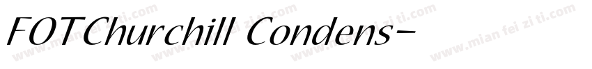 FOTChurchill Condens字体转换